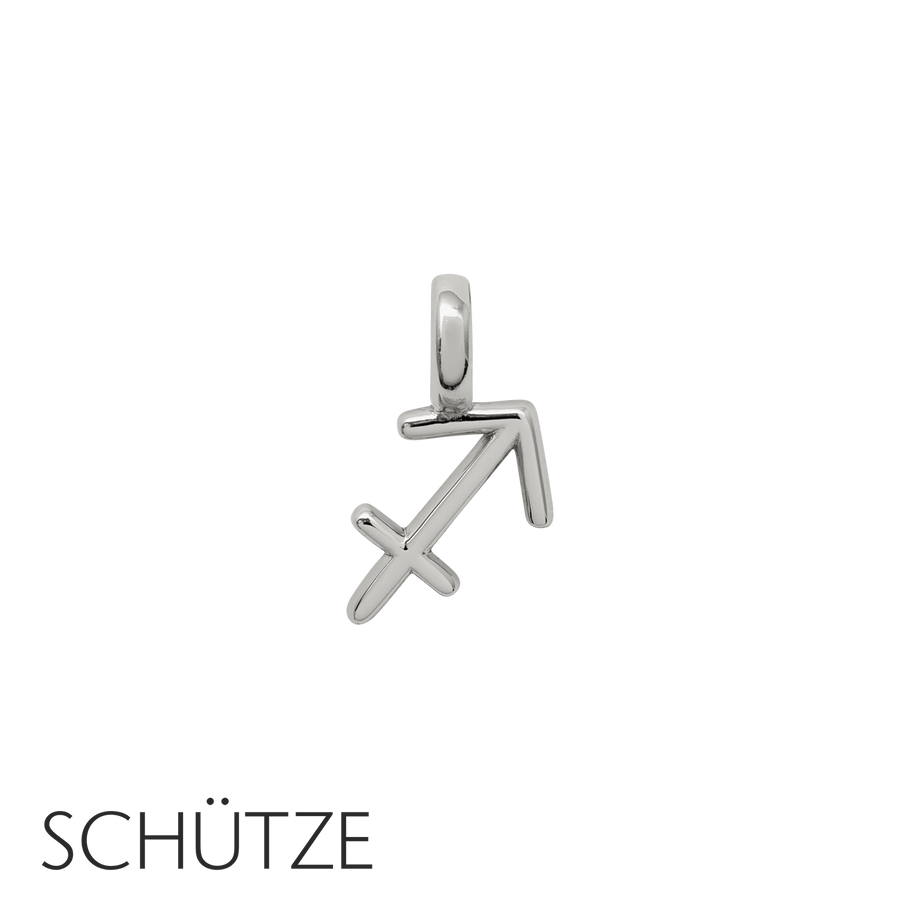 Schütze Charm 925/- Sterlingsilber, rhodiniert